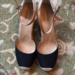 Sonoma Women's Black Espadrille Wedges